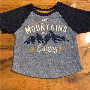Toddler mountains tshirt